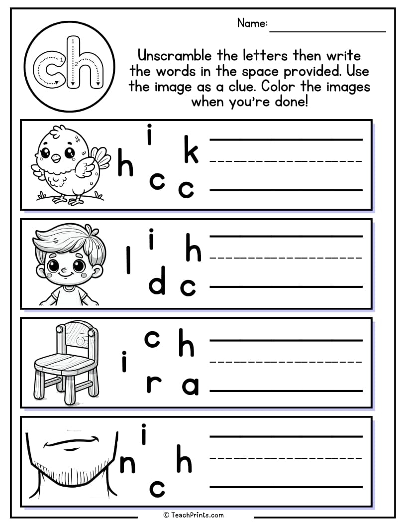 Ch Worksheets Free PDF Printables Teach Prints Ch Worksheets Free PDF Printables Teach Prints