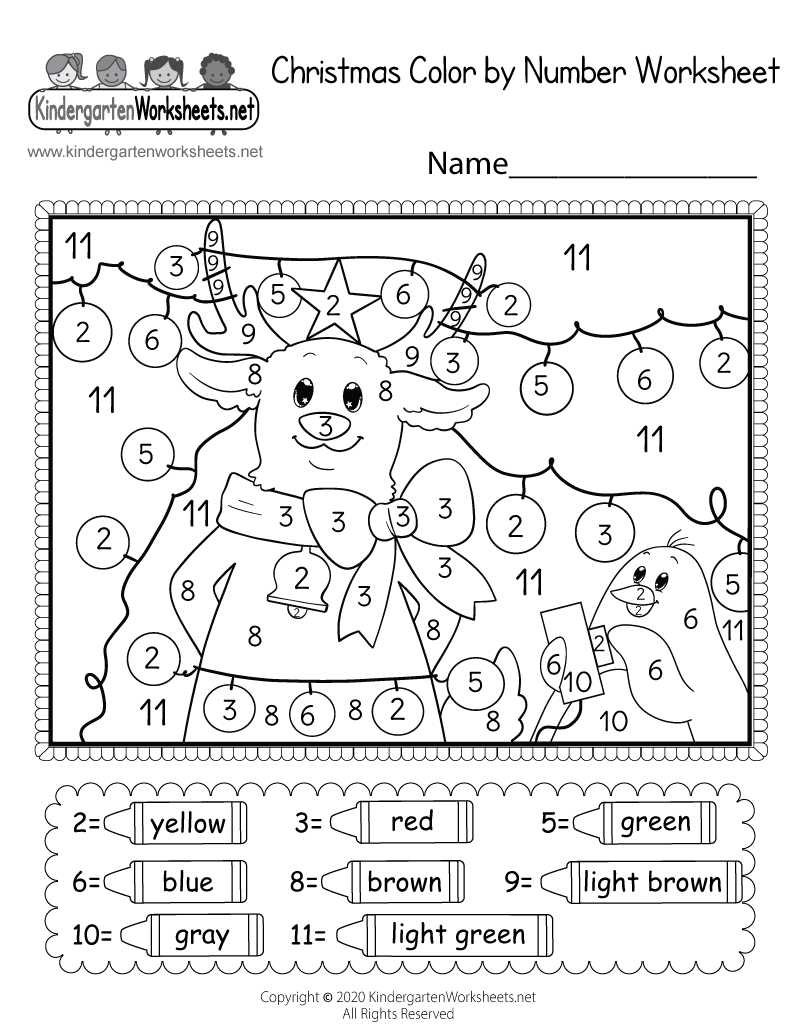 Christmas Color By Number Worksheet Free Printable Digital PDF Free Printable Christmas Color By Number Worksheet Pjs And Paint