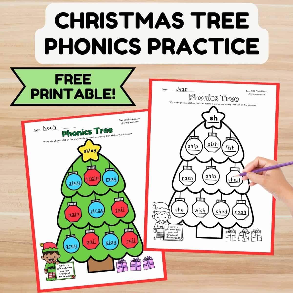 Christmas Worksheet Phonics Letter Worksheets Winter Phonics Alphabet Letter Recognition Phonics Prek Kindergarten Prep Writing Etsy