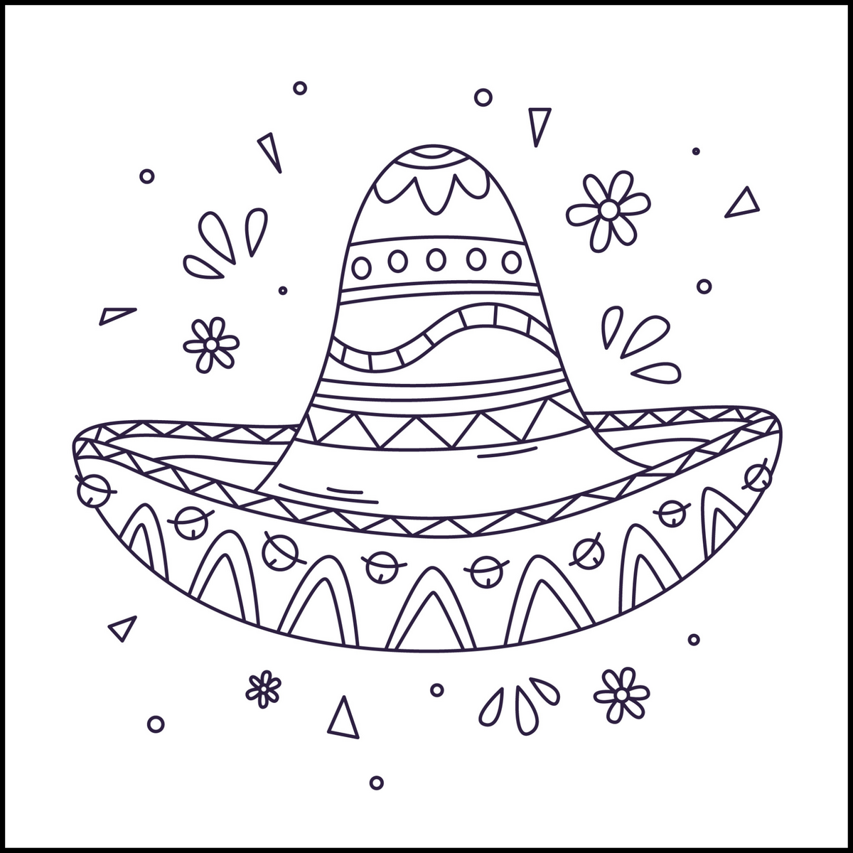 Cinco De Mayo Coloring Page Mexican Coloring Page Made By Teachers