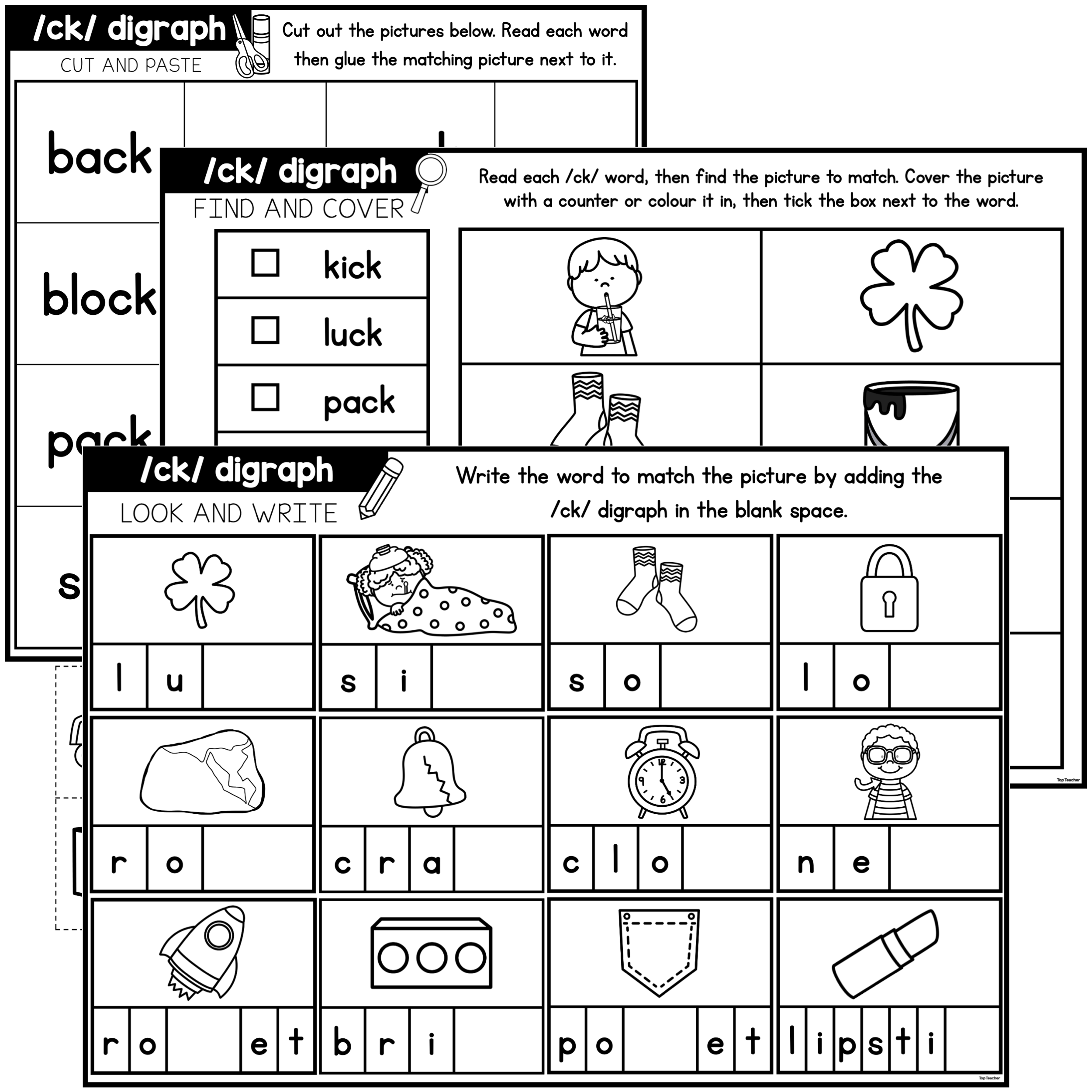 Ck Worksheets Free PDF Printables Teach Prints