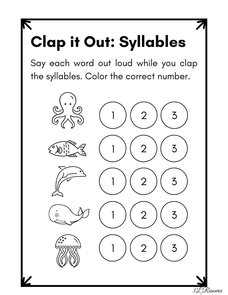 47 Papers For Syllables Ideas In 2025 Syllable Syllables Activities Kindergarten Literacy
