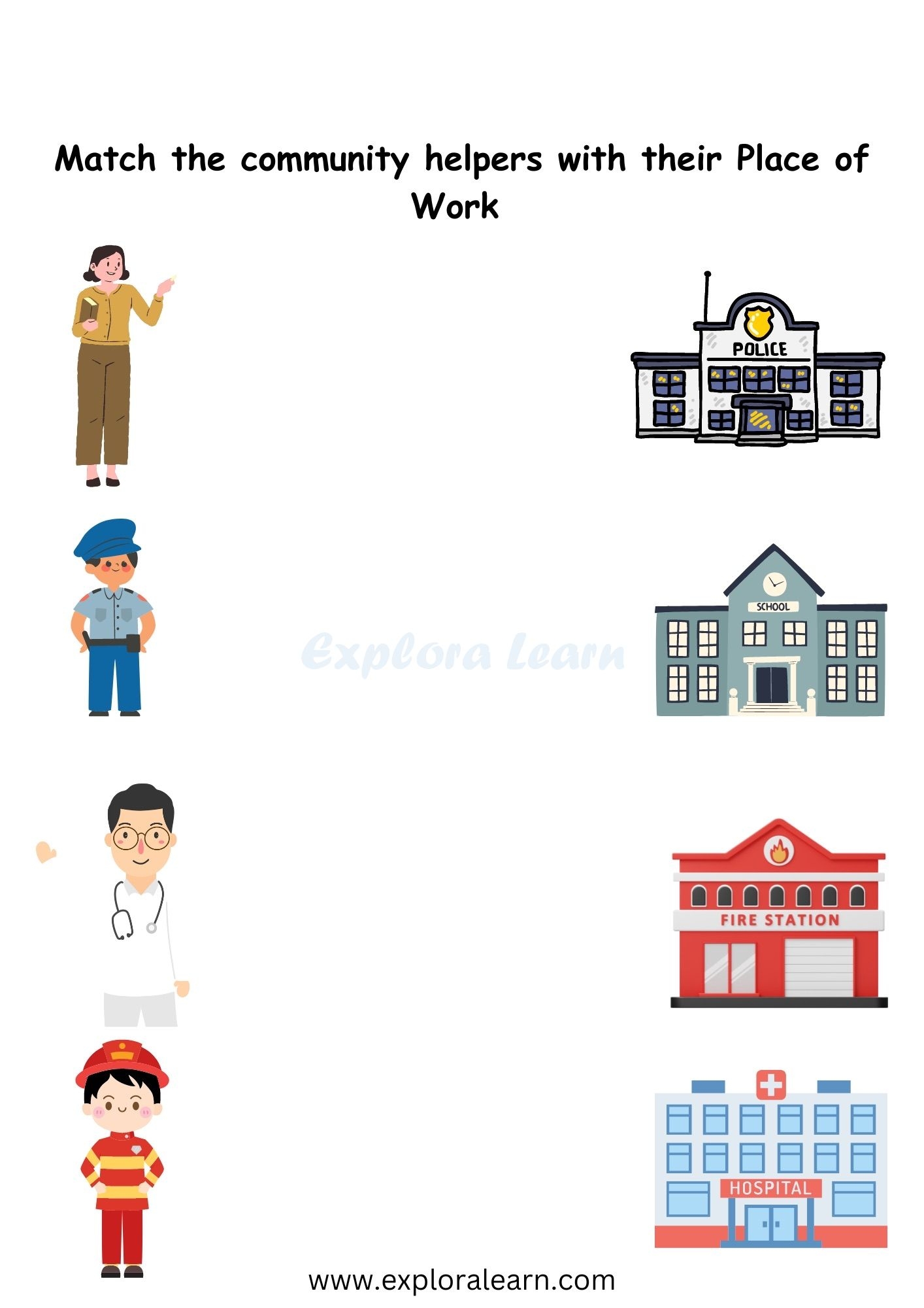 Community Helpers Printables Worksheets For Preschool And Kindergarten 2 To 6 Years Kids Community Helpers Printables Worksheets For Preschool And Kindergarten 2 To 6 Years Kids