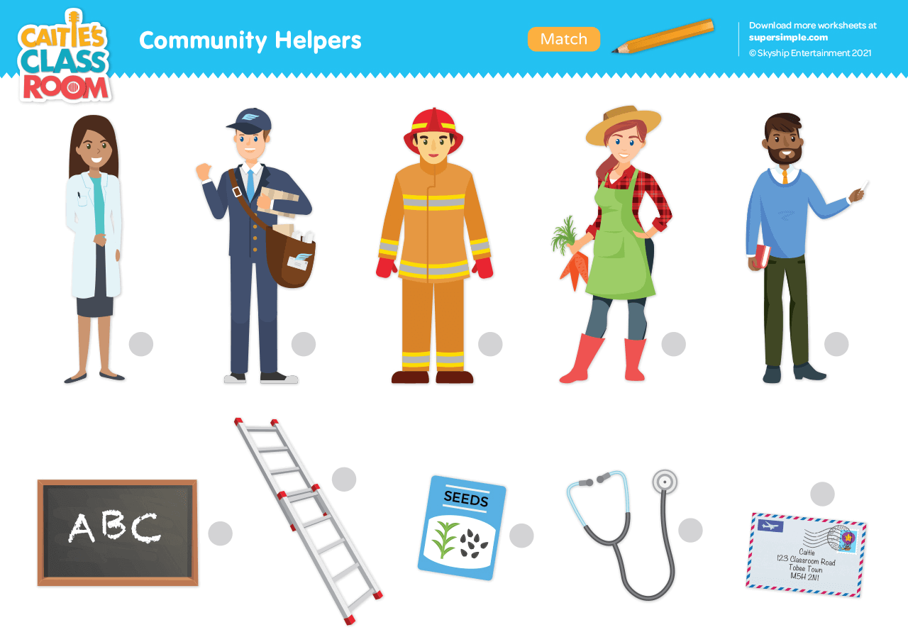 Customize 34 Kindergarten Community Helpers Worksheets Templates Online Canva