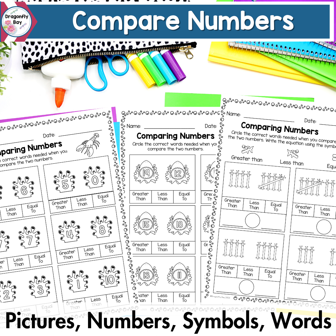 Comparing Numbers With Greater Than Less Than Equal To Kindergarten Worksheets Classful