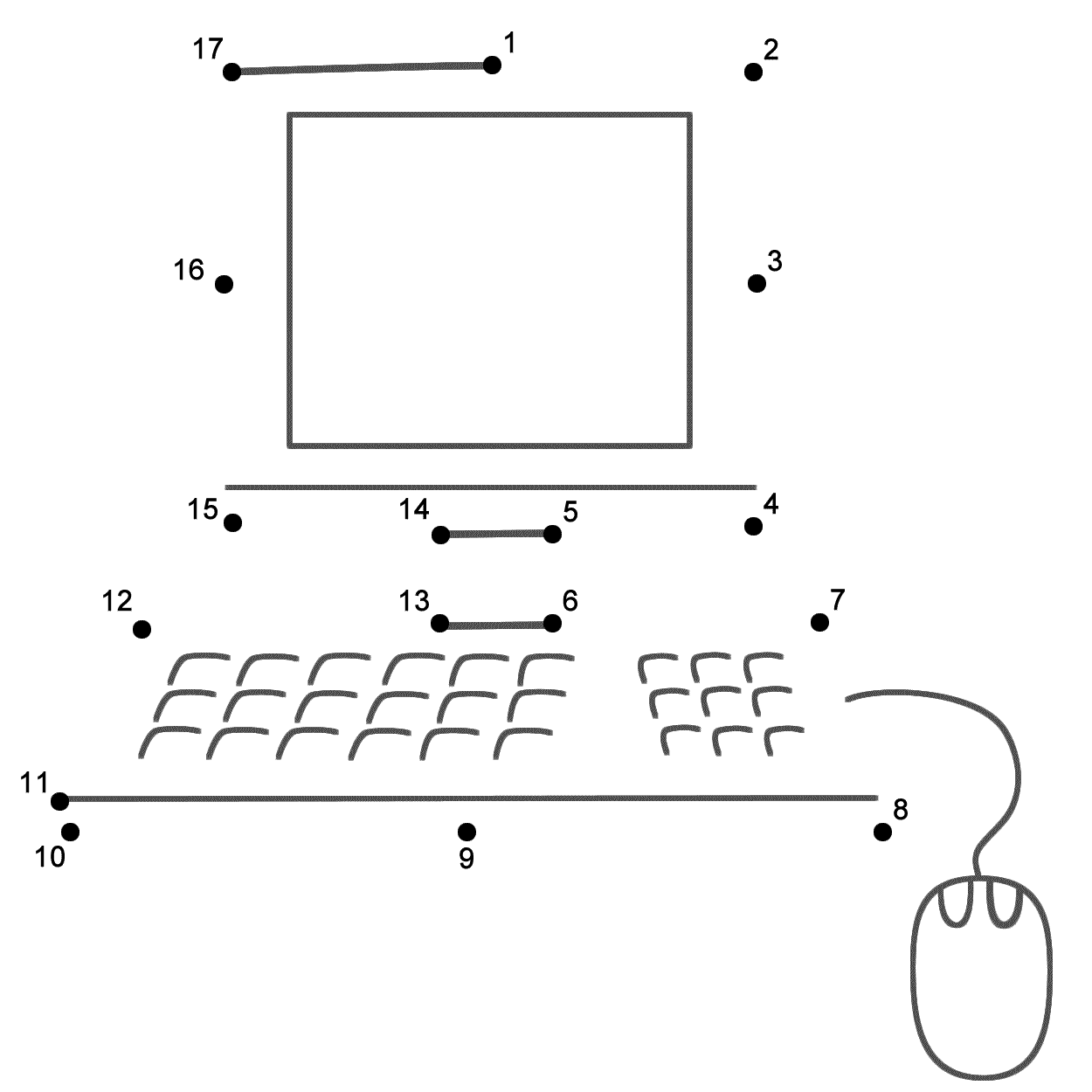 Computer Connect The Dots Count By 1 S Back To School Computer Connect The Dots Count By 1 S Back To School