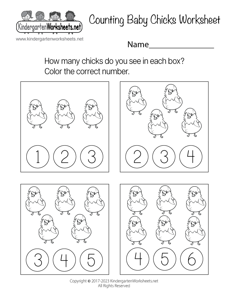 Counting Baby Chicks Worksheet Free Printable Digital PDF Counting Baby Chicks Worksheet Free Printable Digital PDF