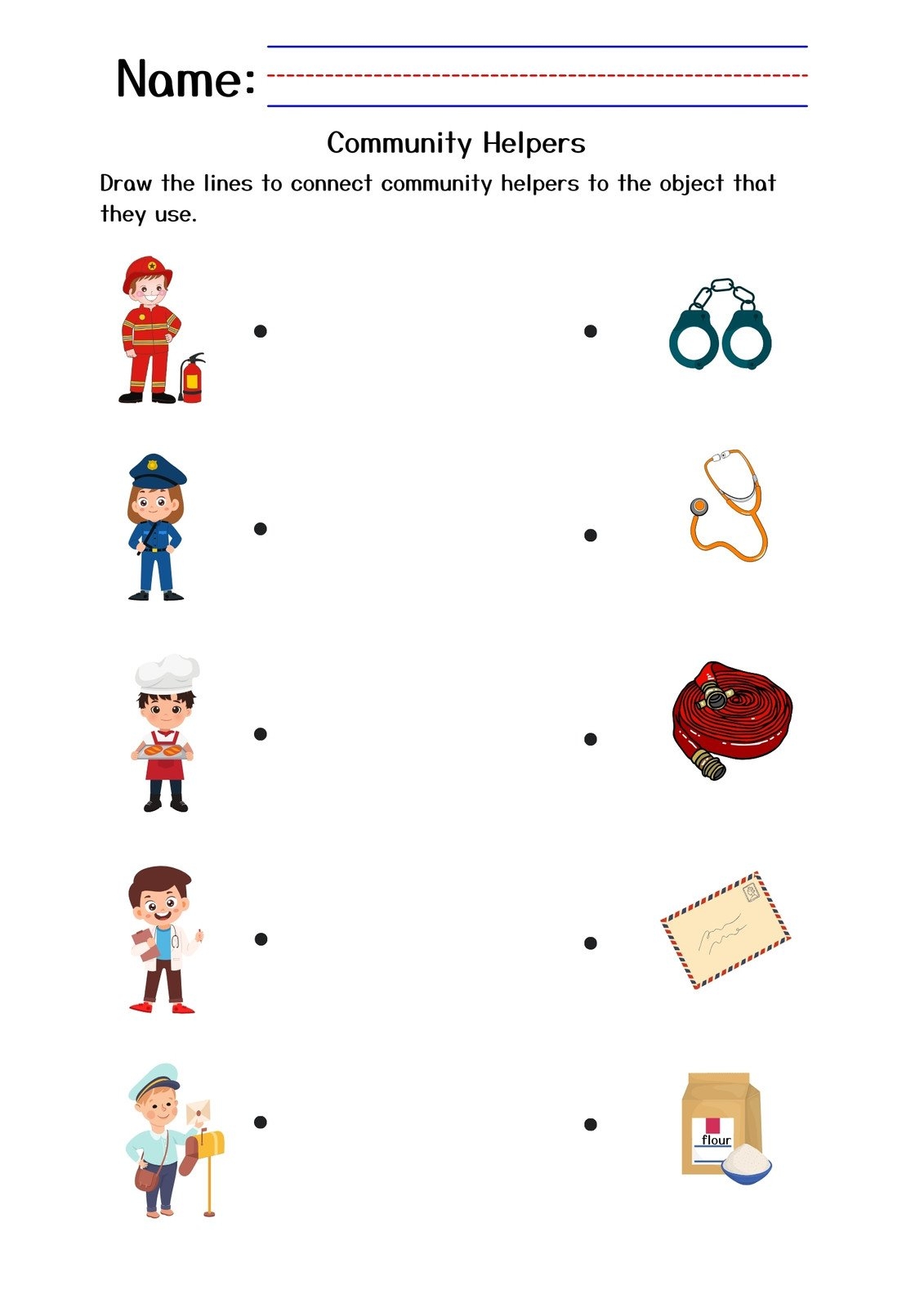 Customize 34 Kindergarten Community Helpers Worksheets Templates Online Canva Community Helpers Printables Worksheets For Preschool And Kindergarten 2 To 6 Years Kids