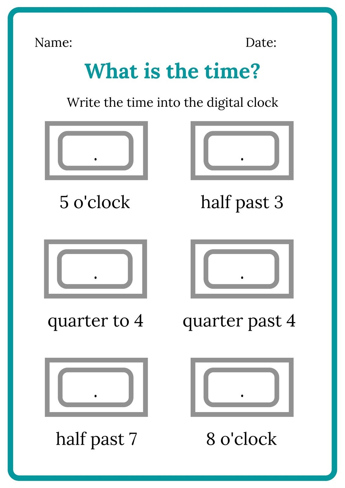 Customize 59 Telling Time Worksheets Templates Online Canva