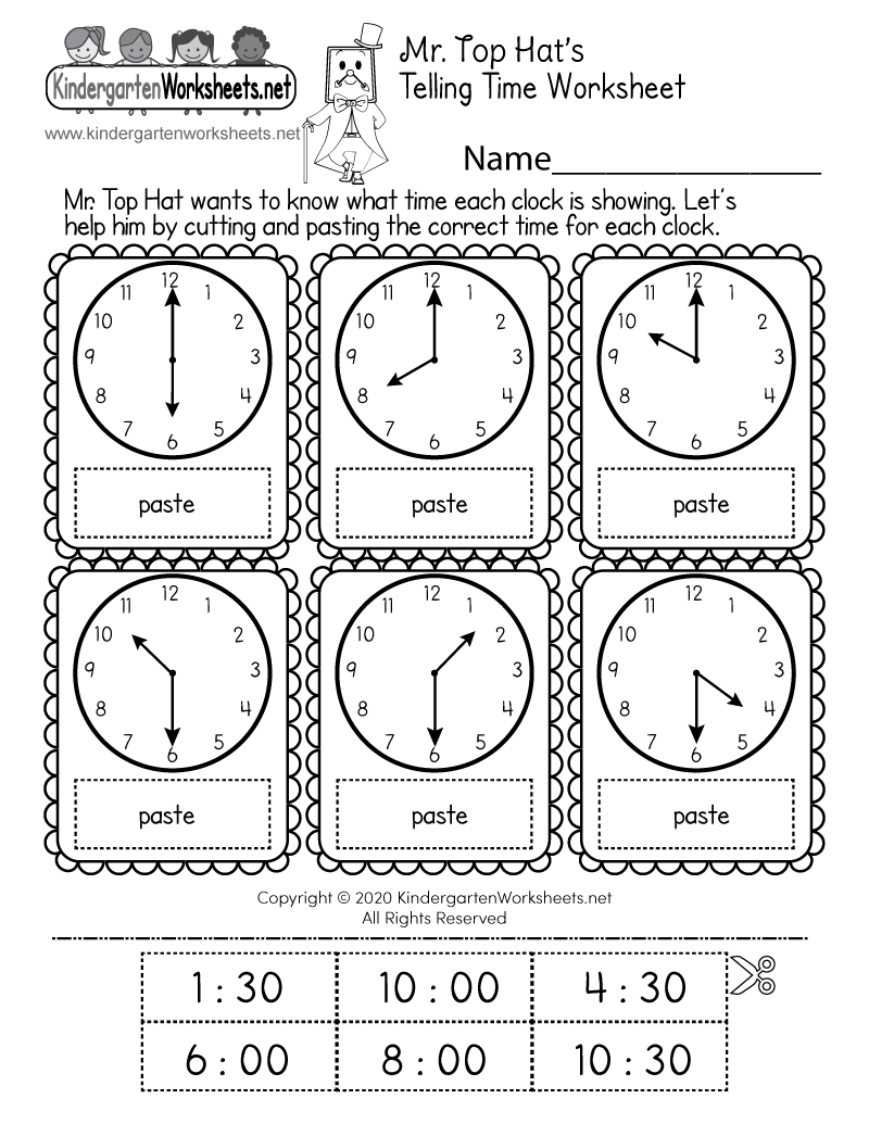 Cut And Paste Time Worksheet Free Printable Digital PDF Cut And Paste Time Worksheet Free Printable Digital PDF
