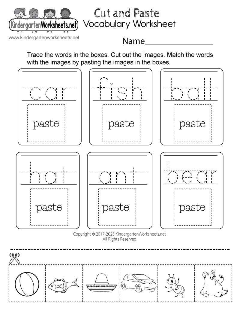 G1 Numbers Cut And Paste Worksheet For Kindergarten K5 And ESL Students Free Download Ezpzlearn