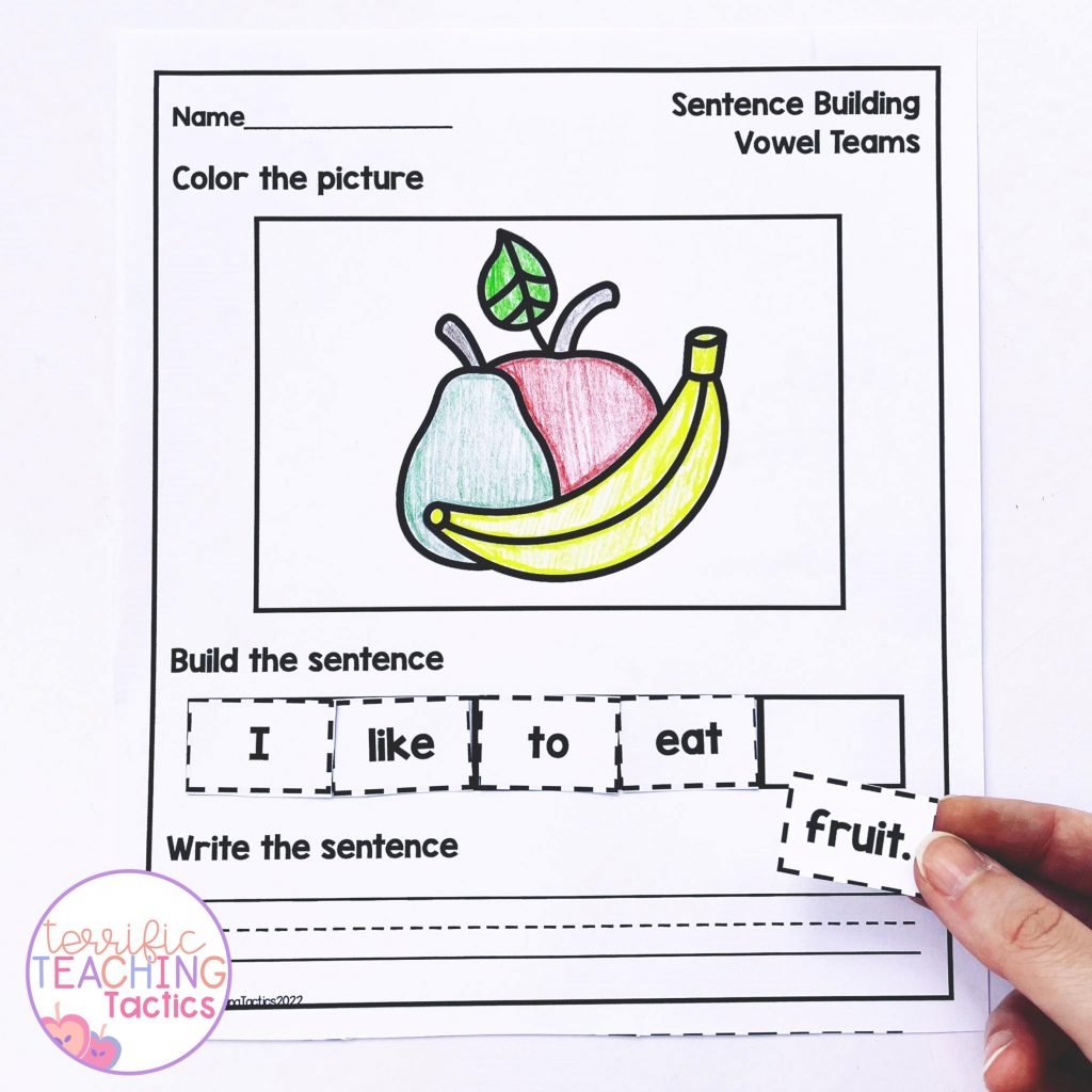 Sentence Writing Practice Worksheets Kindergarten