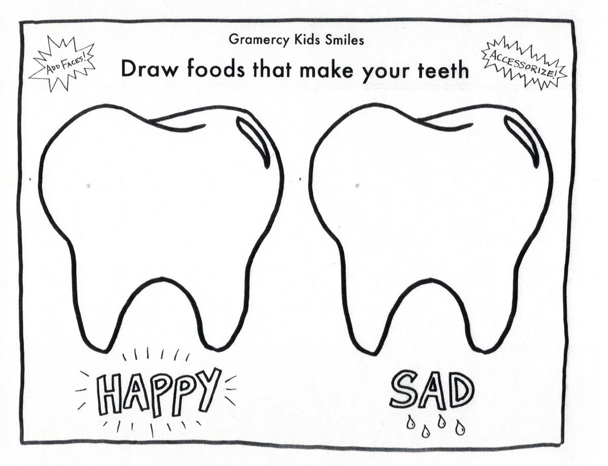 Dental Hygiene Worksheets For Kids Gramercy Kids Smiles