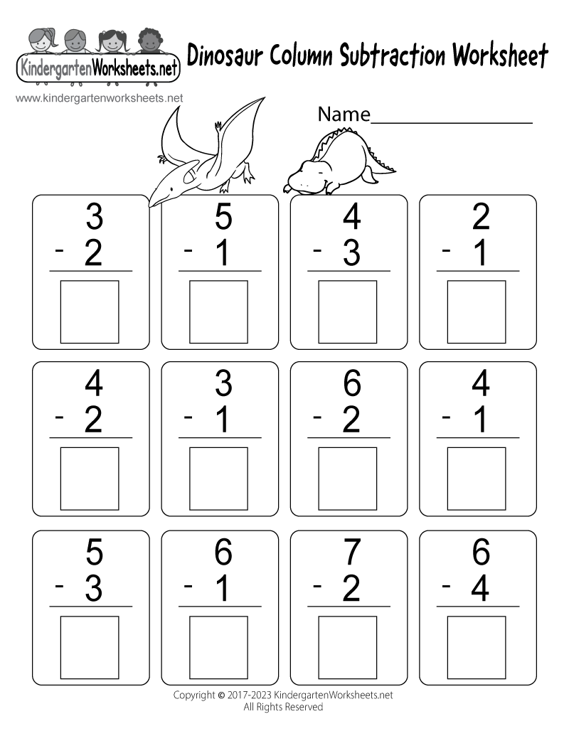 Subtract With Objects K12 Math Worksheets