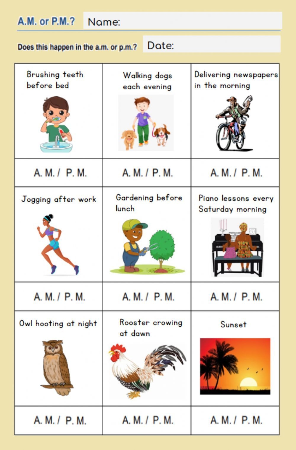 12 AM PM Ideas Math Time Teaching Math Math Measurement