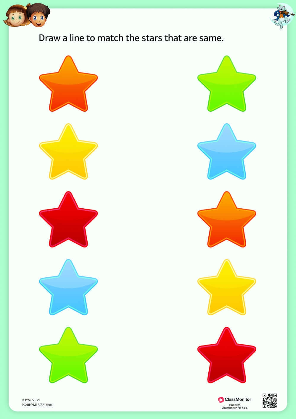 Do It Yourself Activity Twinkle Twinkle Little Star Matching Worksheet ClassMonitor Do It Yourself Activity Twinkle Twinkle Little Star Matching Worksheet ClassMonitor