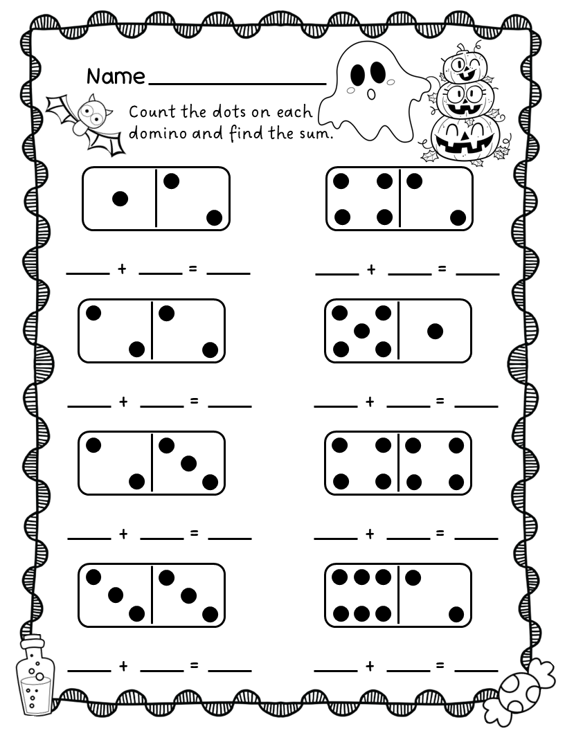 Addition Worksheets For Kindergarten