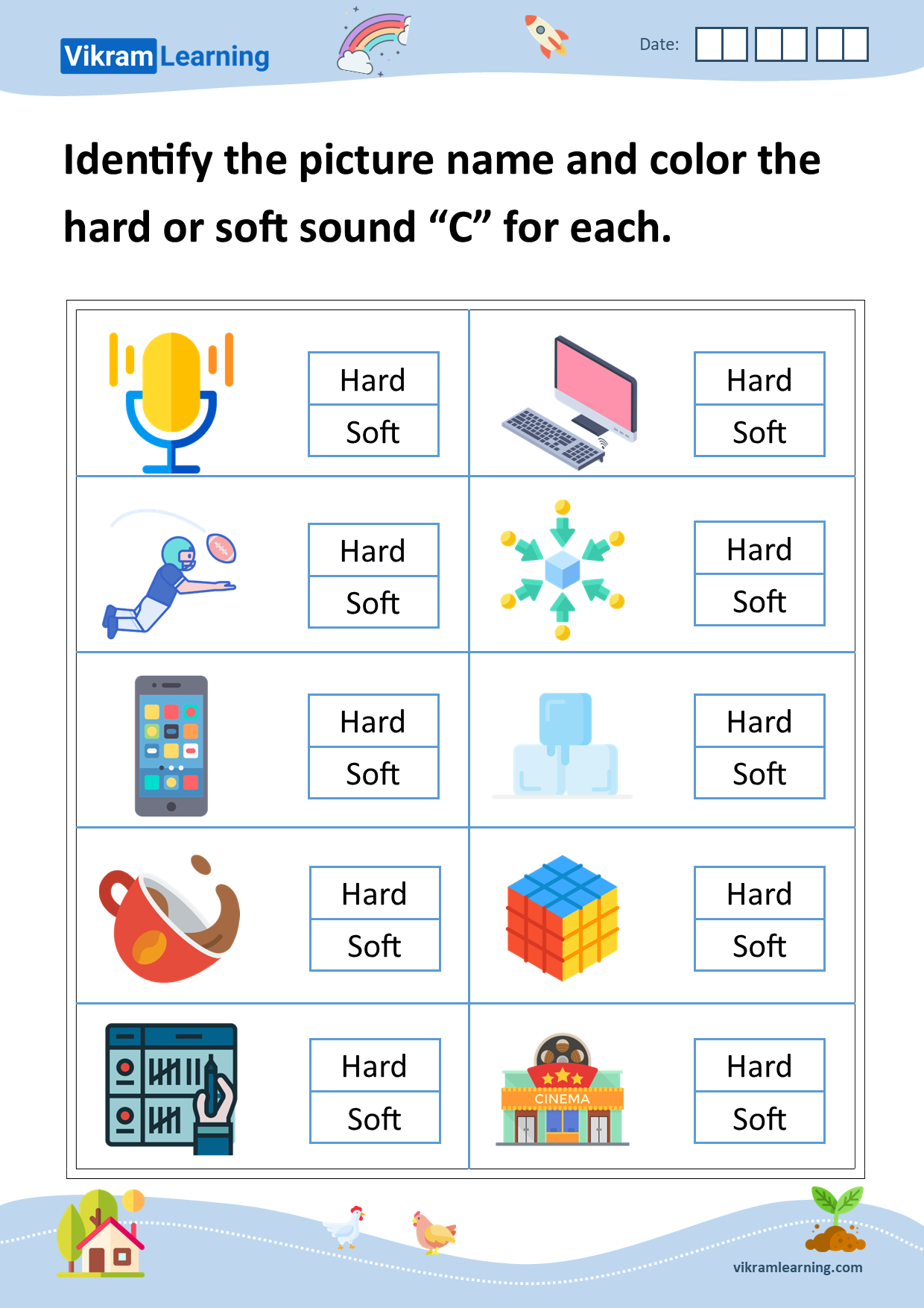 Download Hard And Soft Sounds Of C Worksheets For Free Vikramlearning