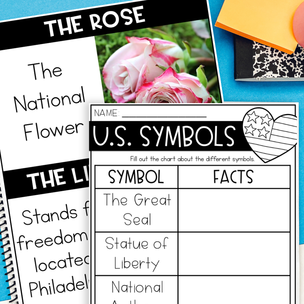 Easy Hands On Activities For Teaching US Symbols Priceless Ponderings Star Spangled Banner Mini Book For Early Readers American Symbols Classful