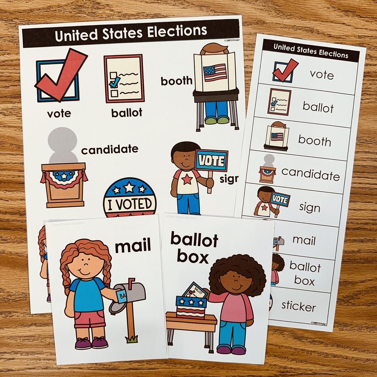 Election Vocabulary Simply Kinder Printable Membership Election Vocabulary Simply Kinder Printable Membership