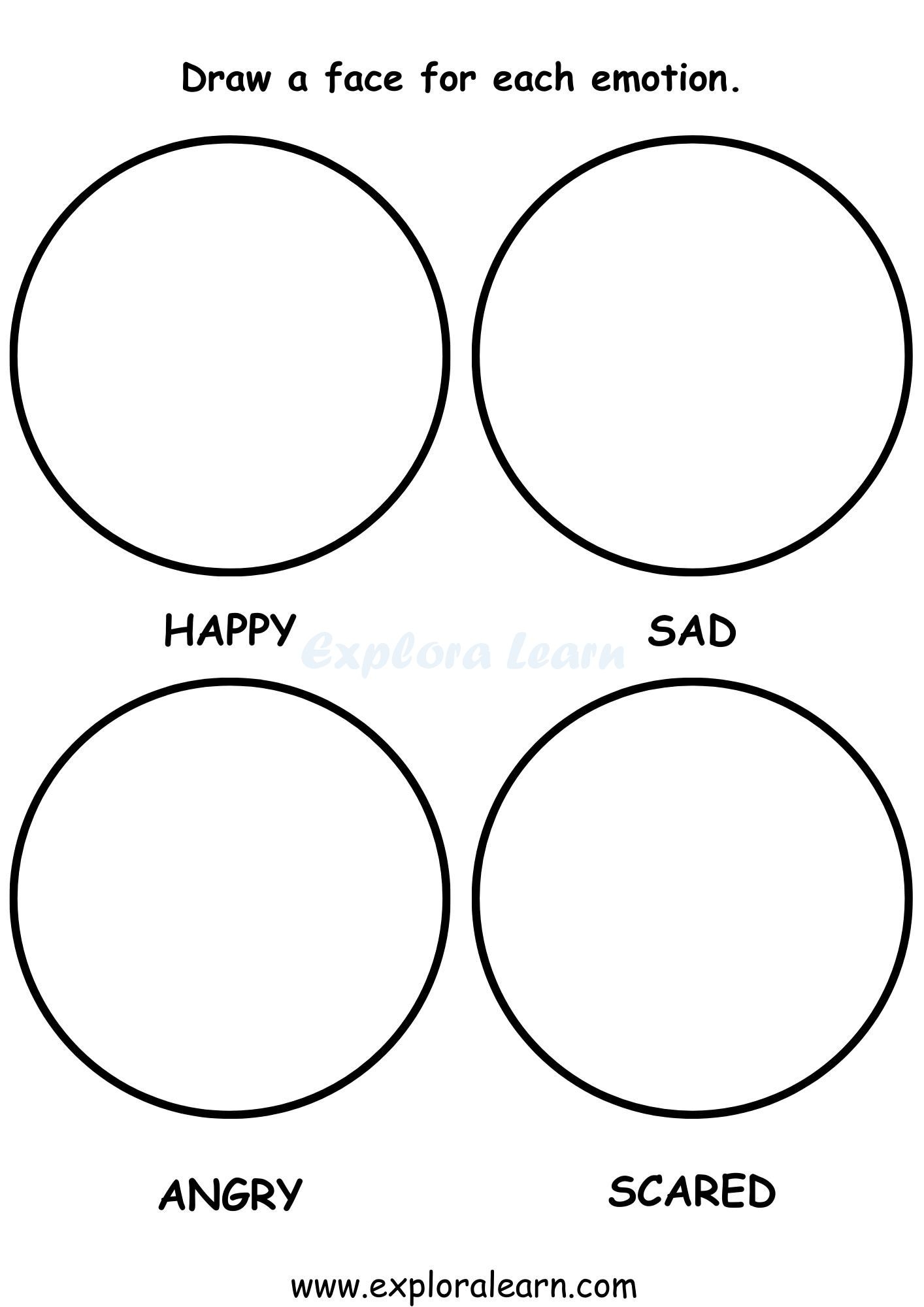 Emotions Worksheets For Preschool And Kindergarten 2 To 6 Years Kids Emotions Worksheets For Preschool And Kindergarten 2 To 6 Years Kids