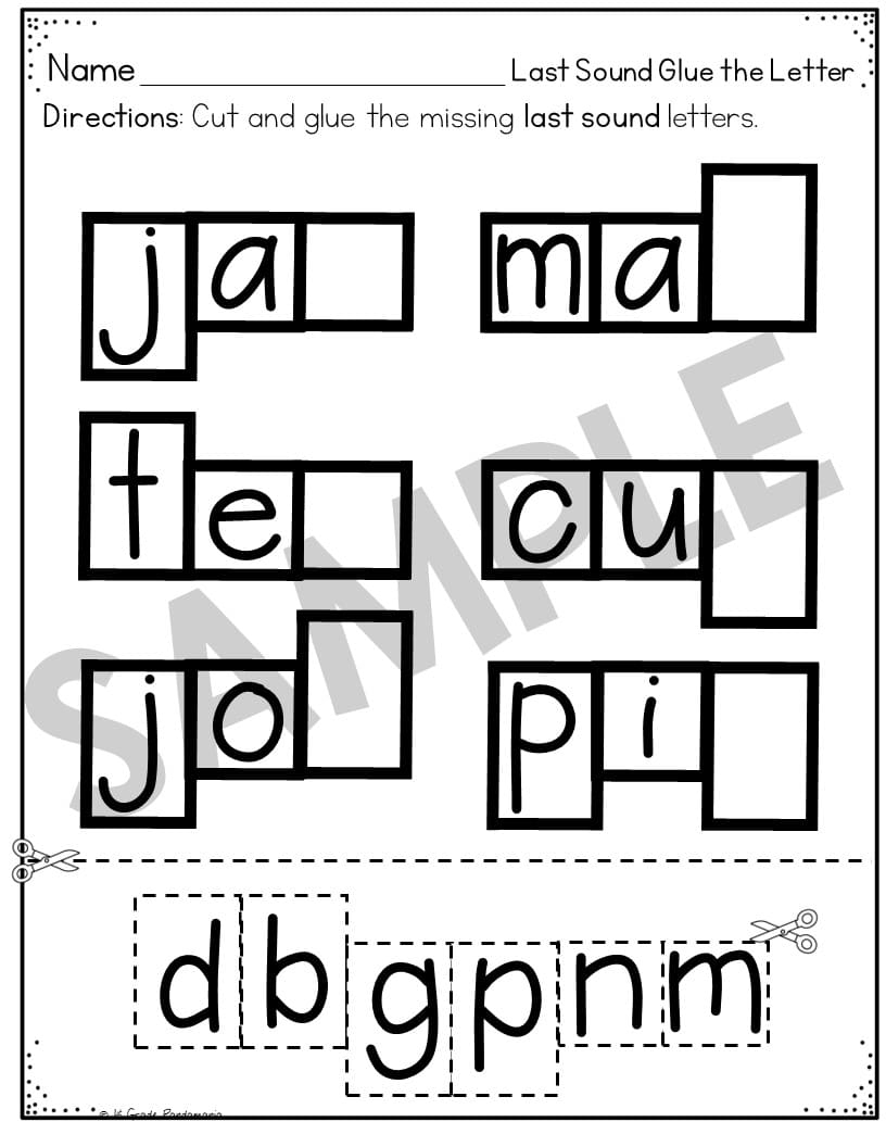 Ending Sounds Worksheets Phonics Activities 1st Grade Pandamania Ending Sounds Worksheets Phonics Activities 1st Grade Pandamania