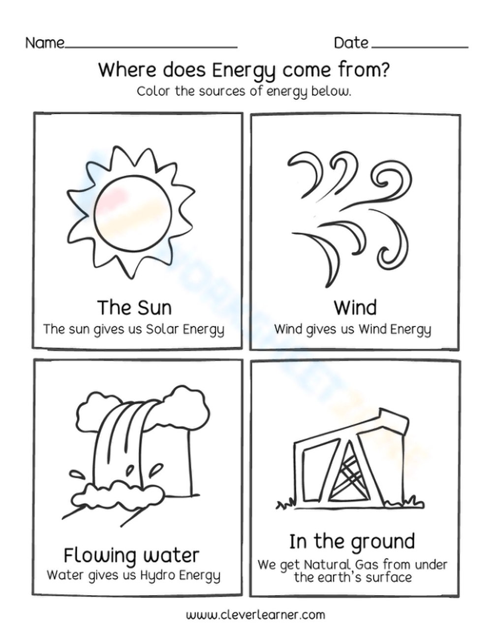 Energy Sources Where It Begins Worksheet 14 Energy Worksheets For Third Grade Free PDF At Worksheeto