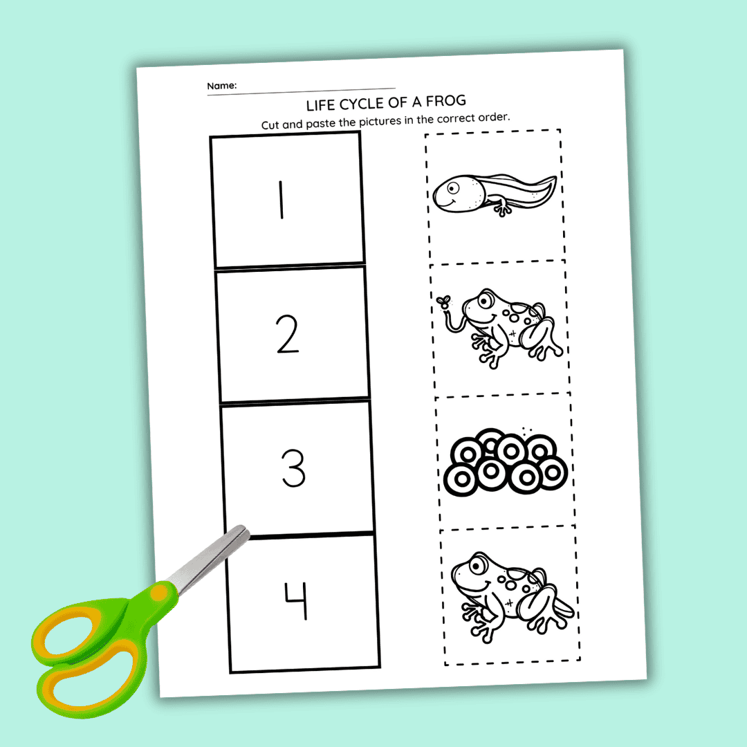 Exciting Cut And Paste Spring Worksheets For Preschoolers