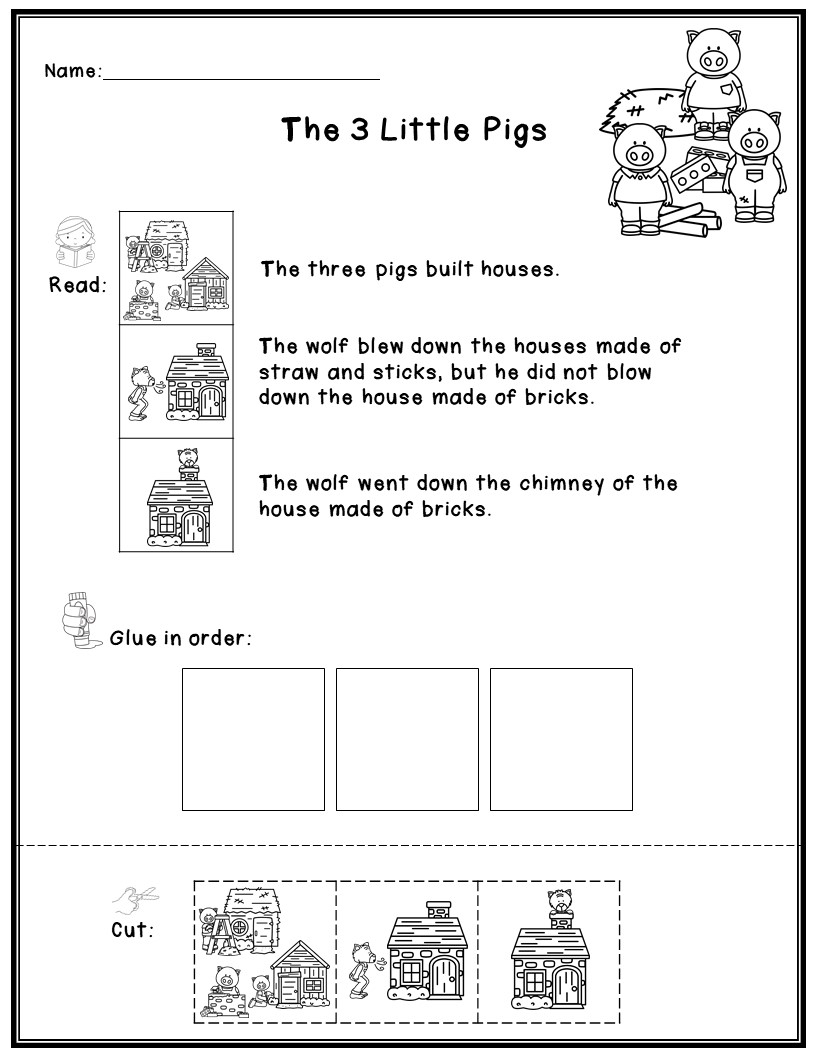 Fairy Tales Sequencing Retell Worksheets SET 1 Made By Teachers