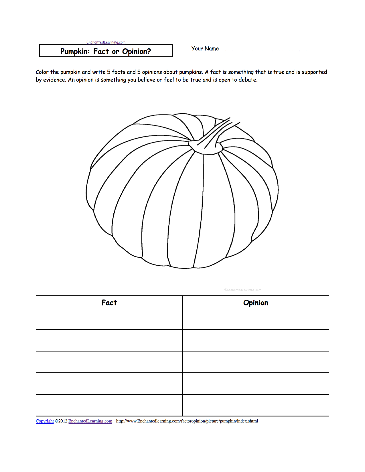 Fall Autumn Crafts EnchantedLearning