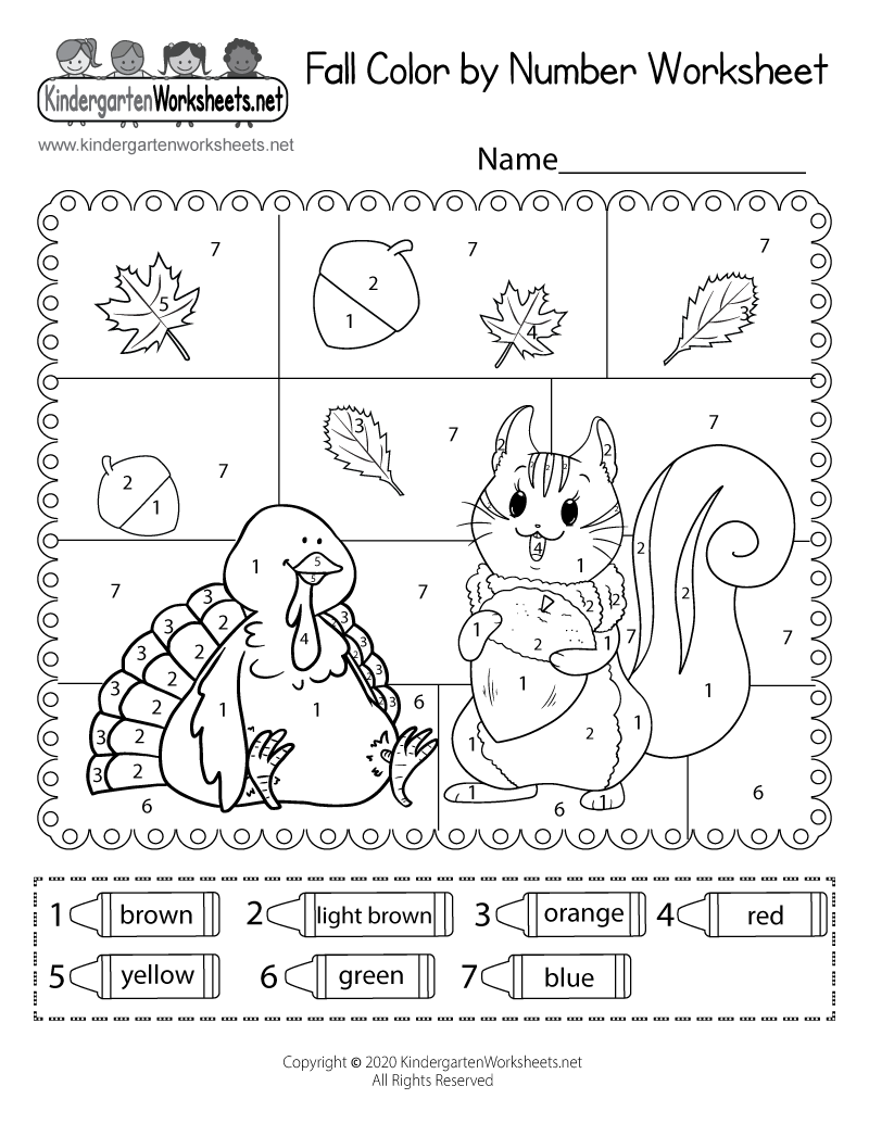 Kindergarten Fall Pattern Worksheet Made By Teachers