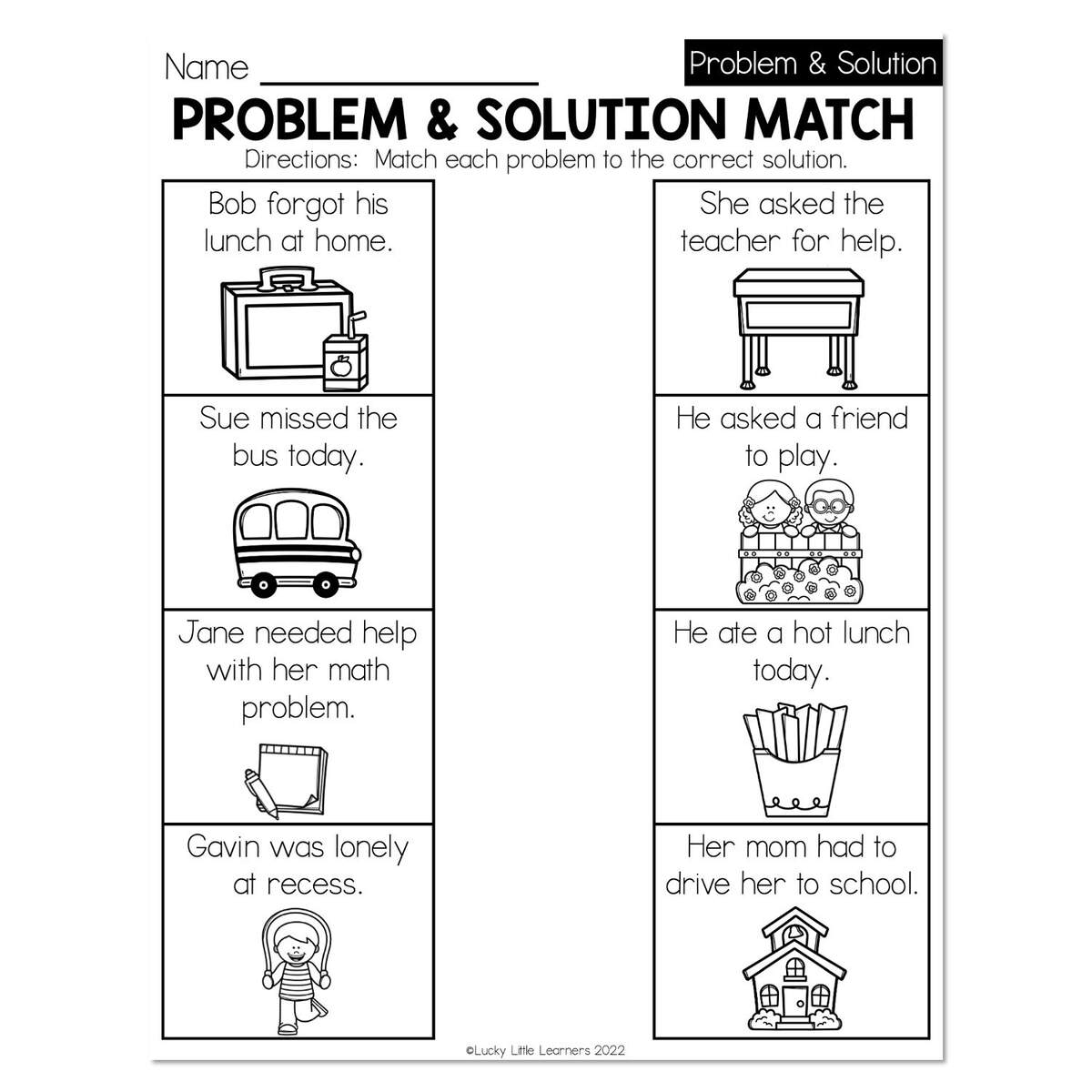 Fall Early Finishers 1st Grade ELA Problem And Solution Worksheets Library Fall Early Finishers 1st Grade ELA Problem And Solution Worksheets Library