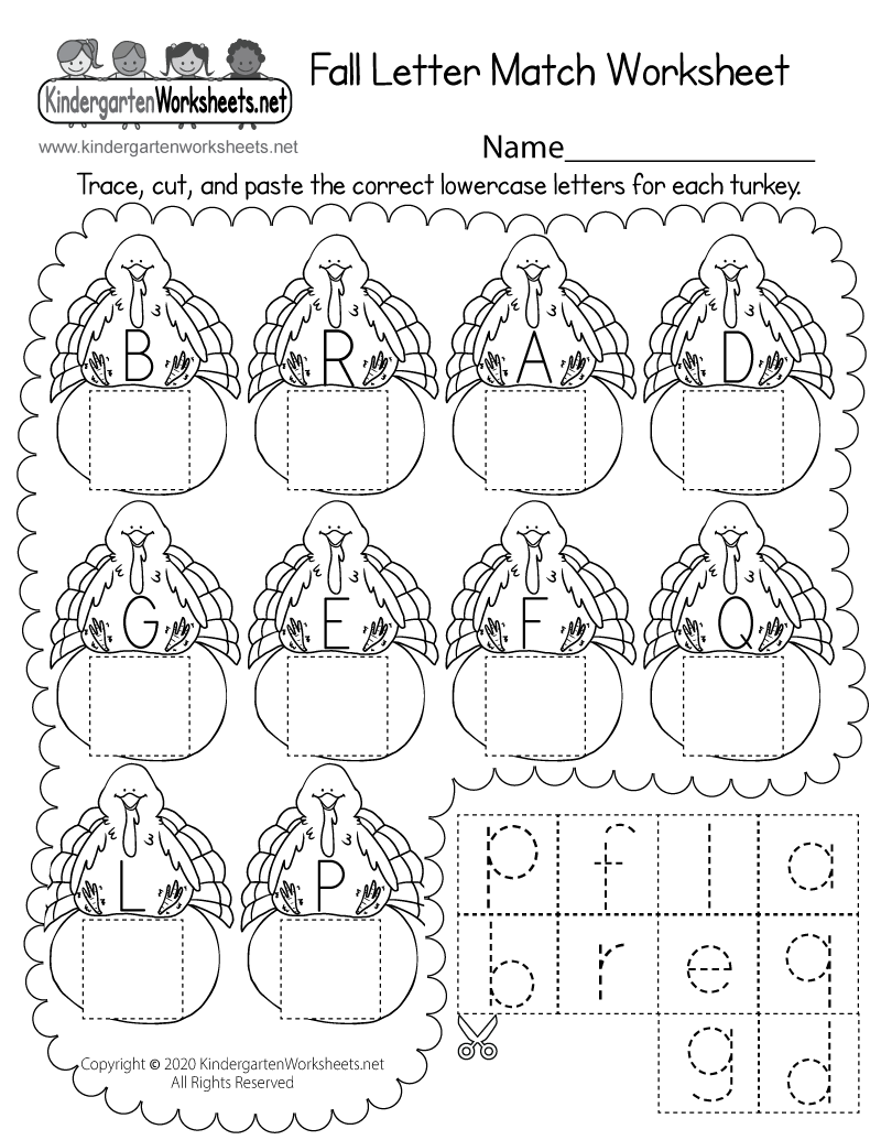 Fall Letter Match Worksheet Free Printable Digital PDF Free Fall Alphabet Worksheets For Preschoolers