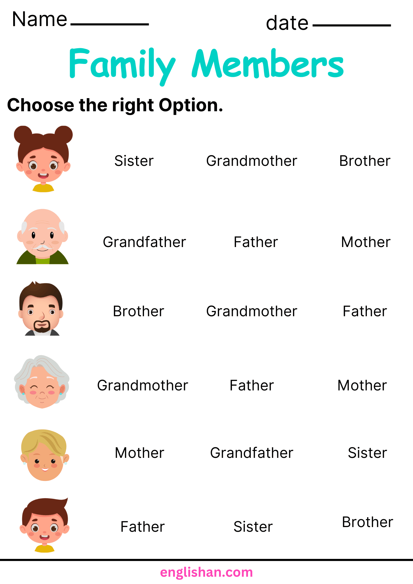 Family Members Worksheets And Exercises With Answers Family Members Worksheets And Exercises With Answers