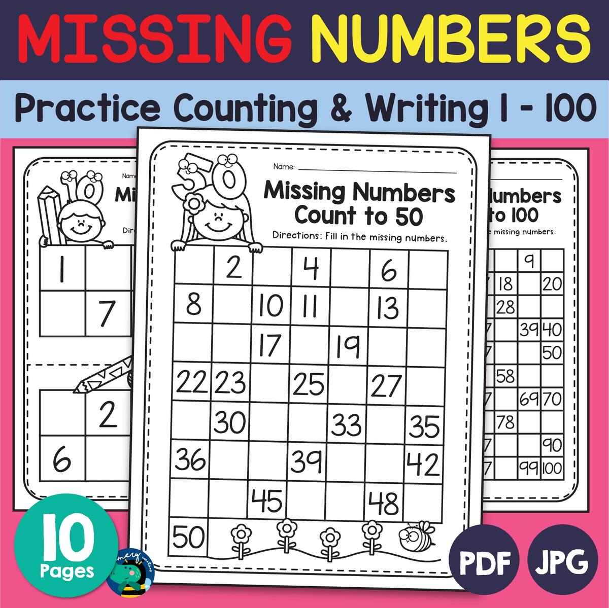 Fill In The Missing Numbers Practice Counting Writing 1 100 Worksheets Made By Teachers Fill In The Missing Numbers Practice Counting Writing 1 100 Worksheets Made By Teachers