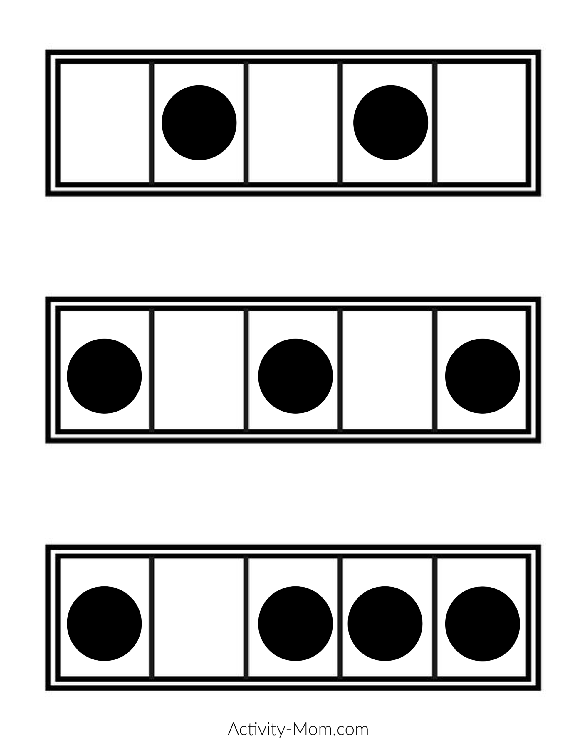 Five Frame War A Kindergarten Math Game Printable The Activity Mom Five Frame War A Kindergarten Math Game Printable The Activity Mom