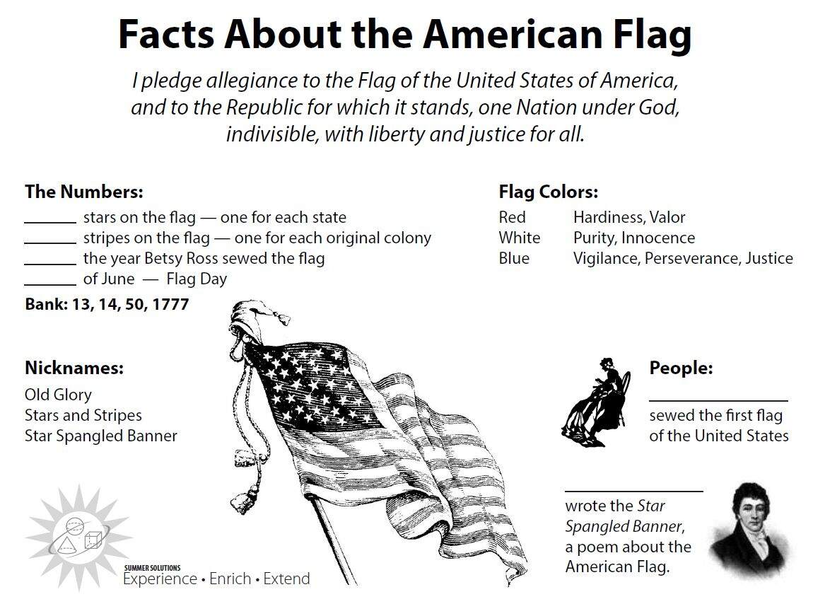 Flag Day Elementary School Workbooks Interleaving And Retrieval Practice Simple Solutions
