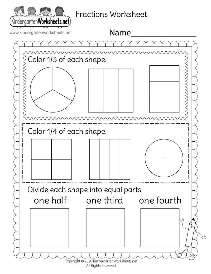 Fractions Worksheet