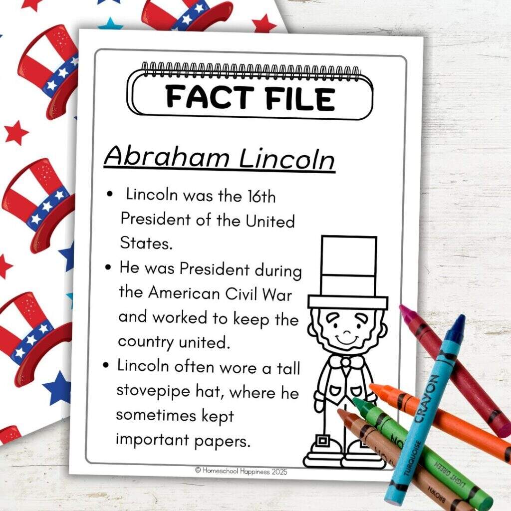 Free Abraham Lincoln Kindergarten Worksheets For Kids