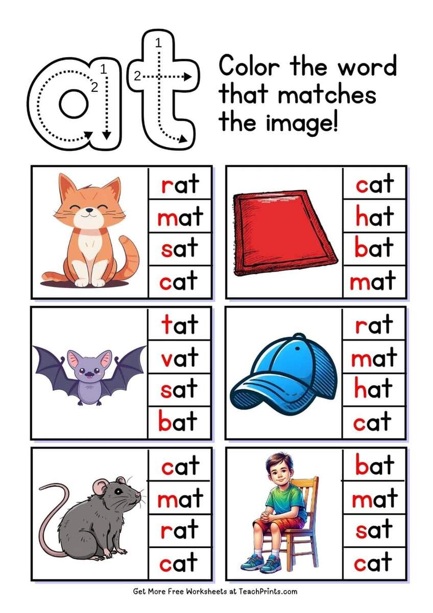 ET Words Words Scramble Phonics Word Families Worksheet Ezpzphonics