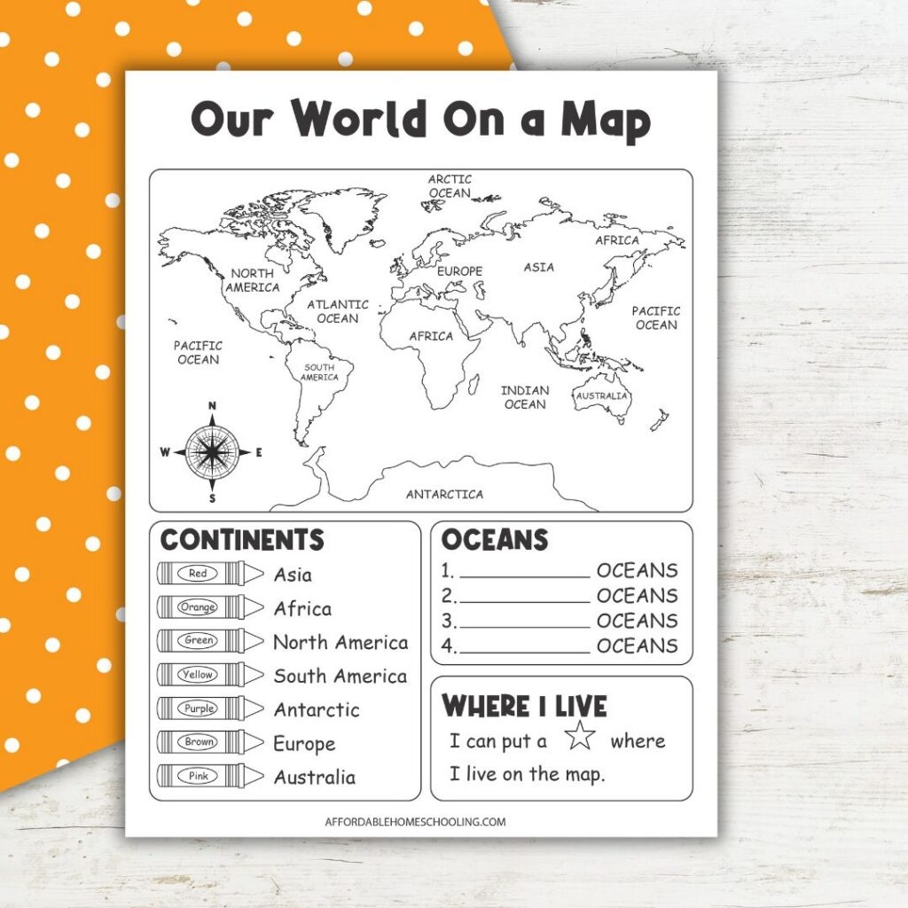 Free Continent Worksheets For Kids Fun Geography Printables Free Printable World Map Bundle