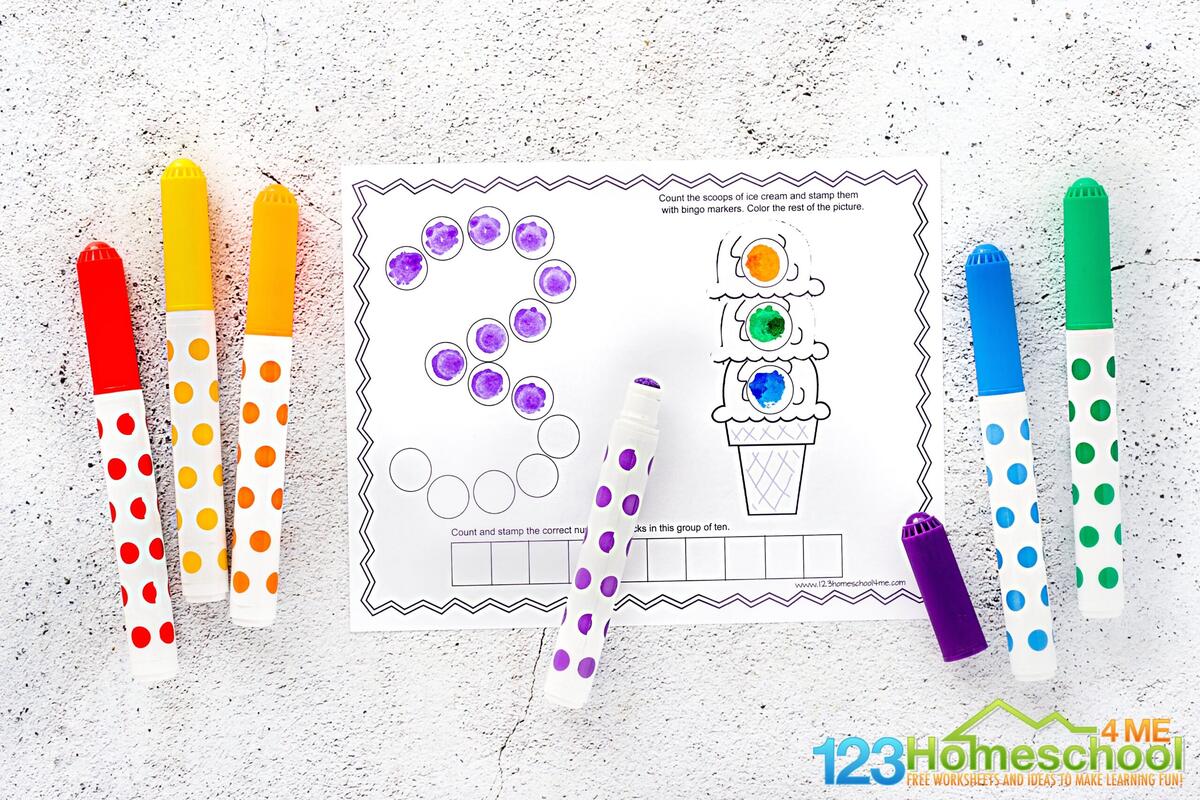 FREE Counting Bingo Daubers Printable Worksheets And Number Activity Sheets FREE Animal Bingo Marker Numbers To 20 Worksheets