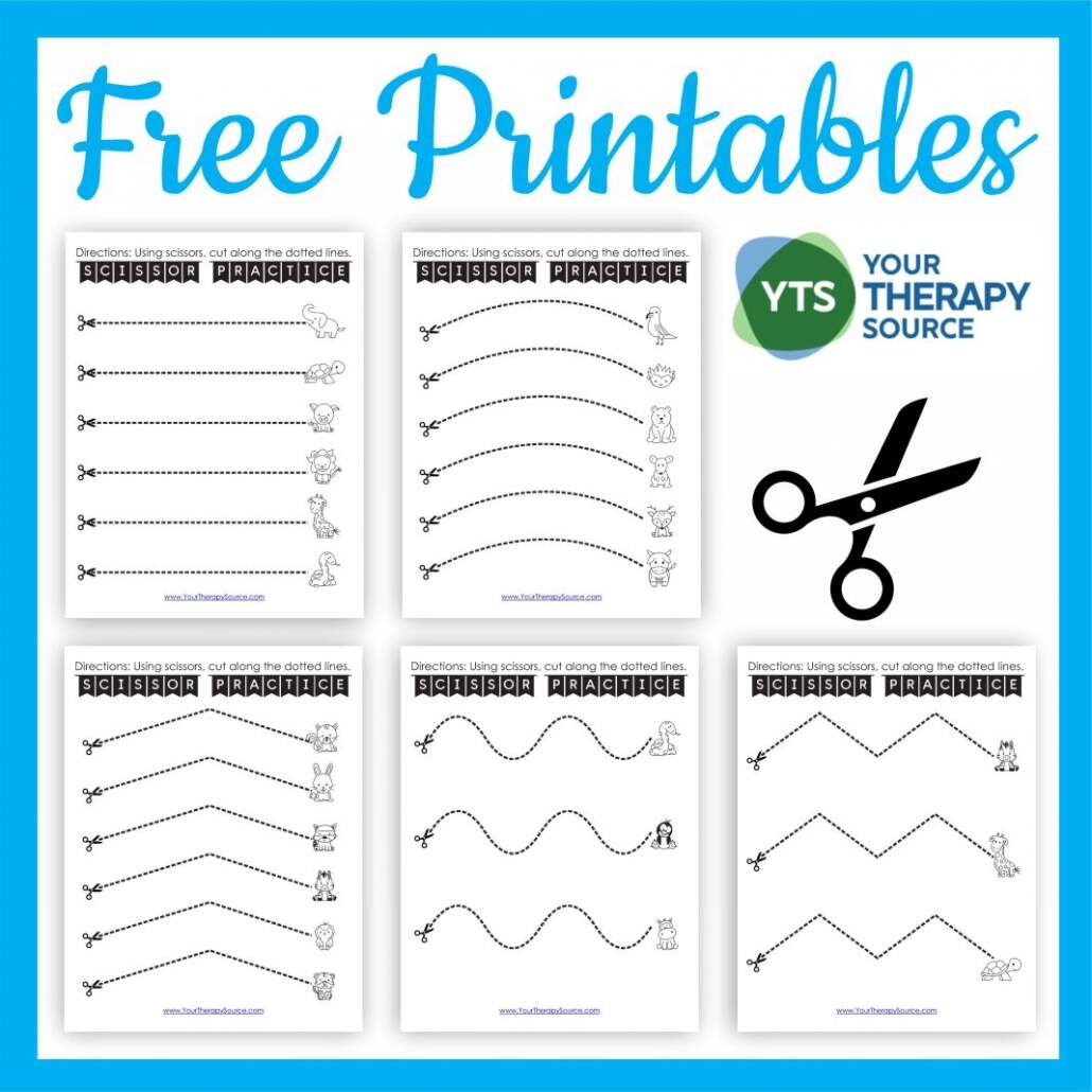 Free Cutting Worksheets For Fine Motor Skills Your Therapy Source Free Preschool Flower Cutting Skills Worksheet
