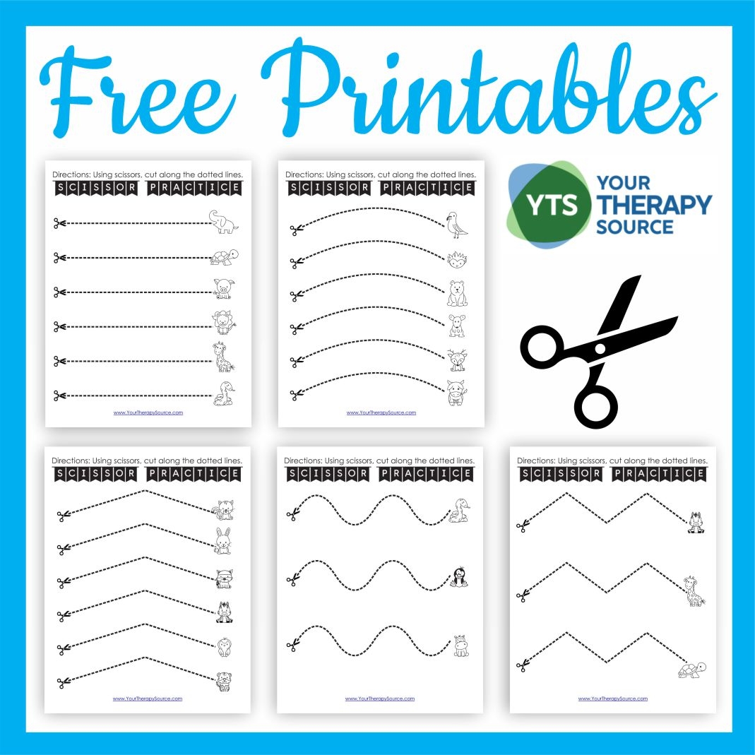 Free Cutting Worksheets For Fine Motor Skills Your Therapy Source Free Printable Cutting Worksheets For Preschoolers Free Printables Lettering SVG Files Tools Apps