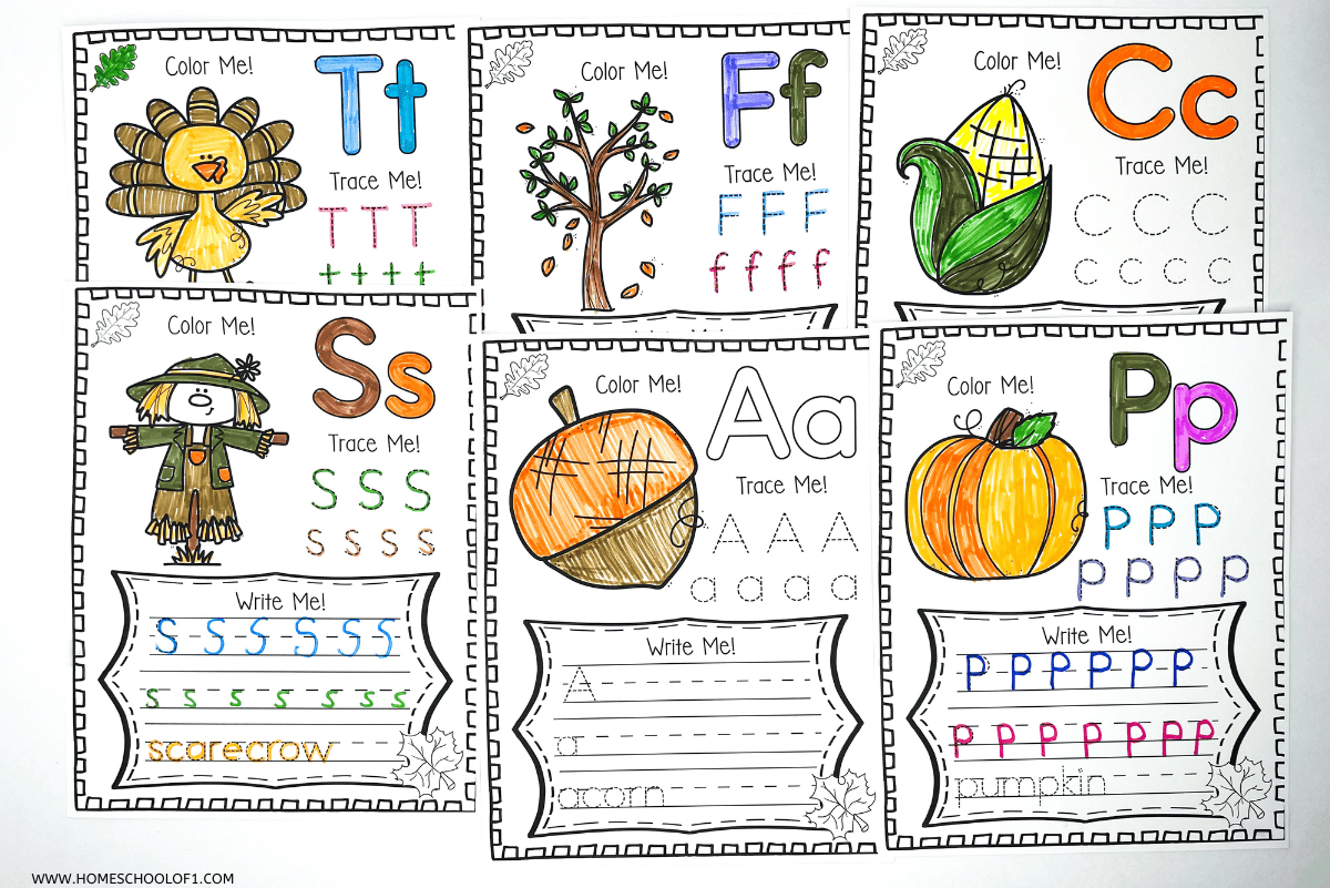 Free Fall Alphabet Worksheets For Preschoolers Free Fall Alphabet Worksheets For Preschoolers