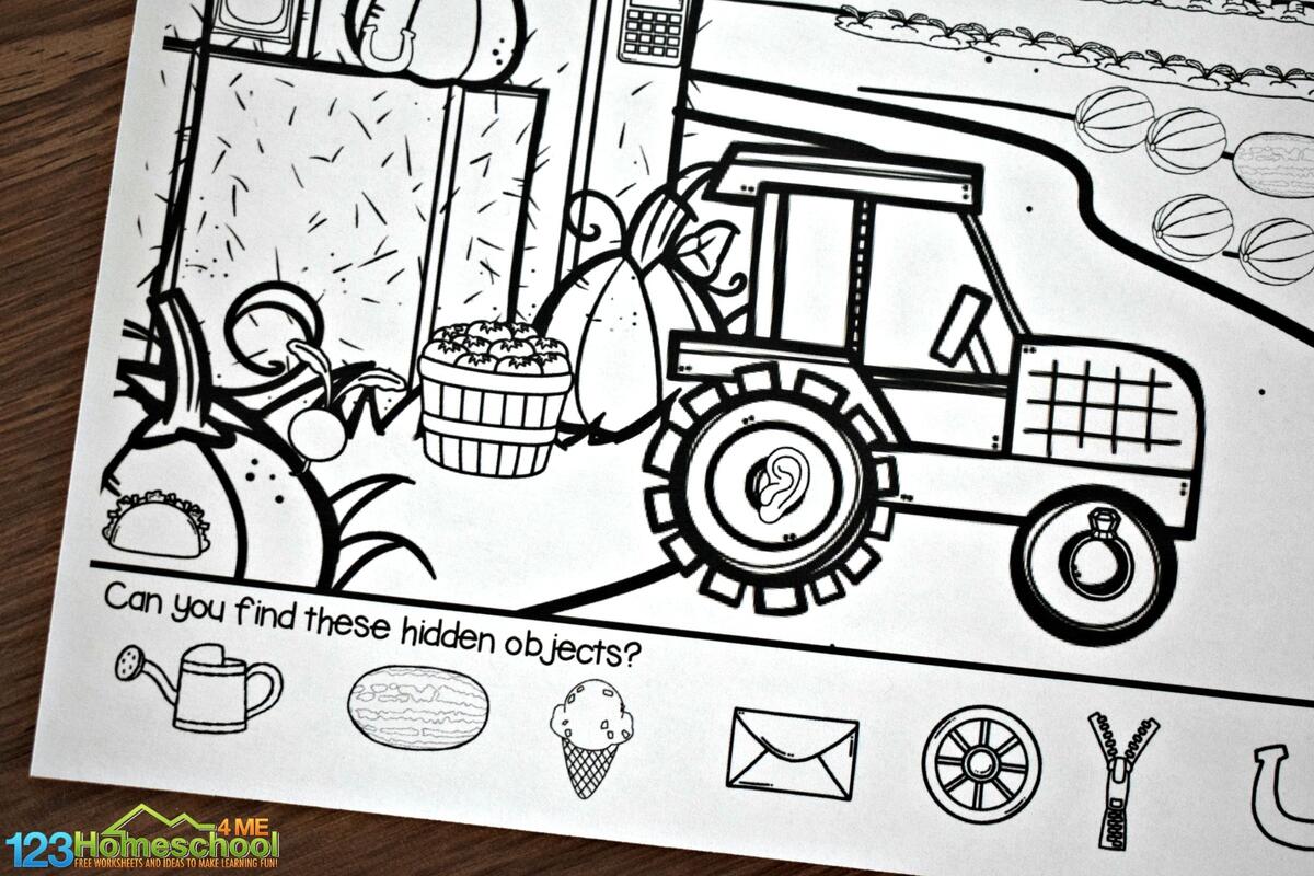Hidden Object 20 Free PDF Printables Printablee