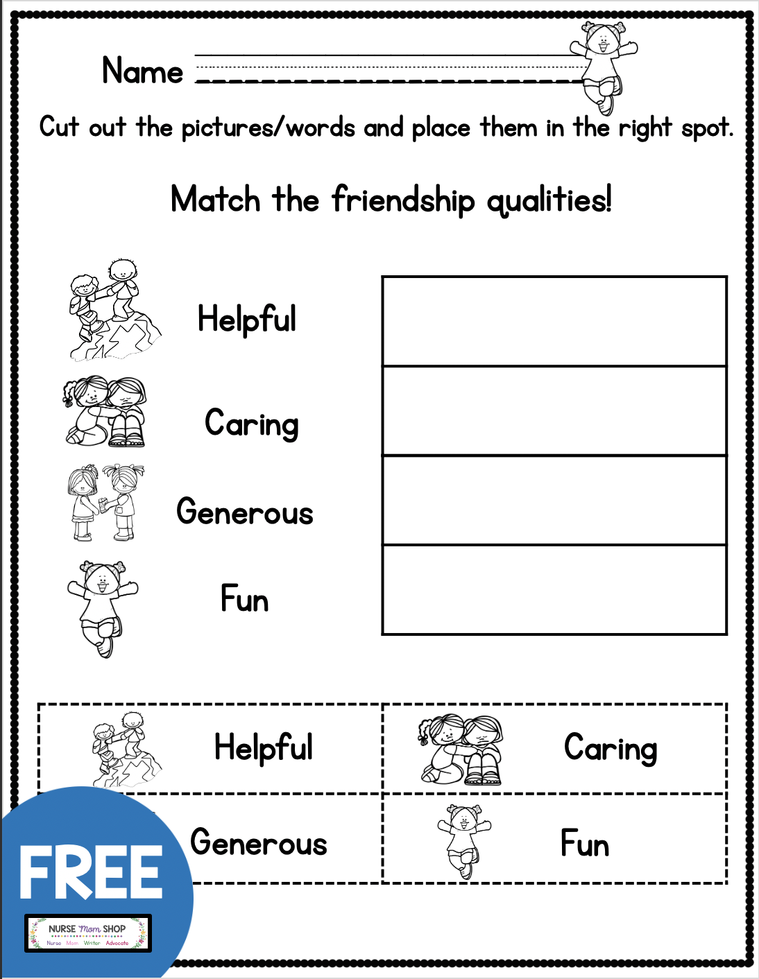 FREE Friendship Printables Social Emotional Learning Friendship Worksheets Library FREE Friendship Printables Social Emotional Learning Friendship Worksheets Library
