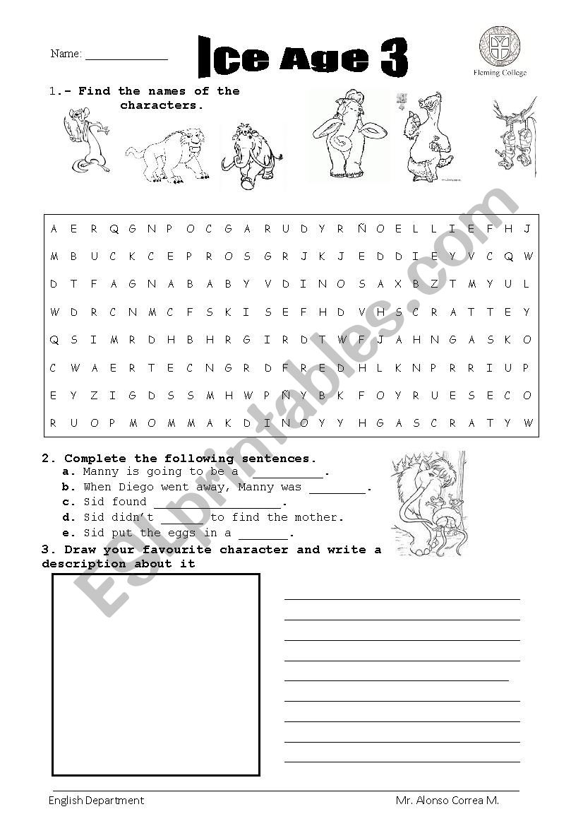 Free Ice Age Worksheet Download Free Ice Age Worksheet Png Images Free Worksheets On Clipart Library