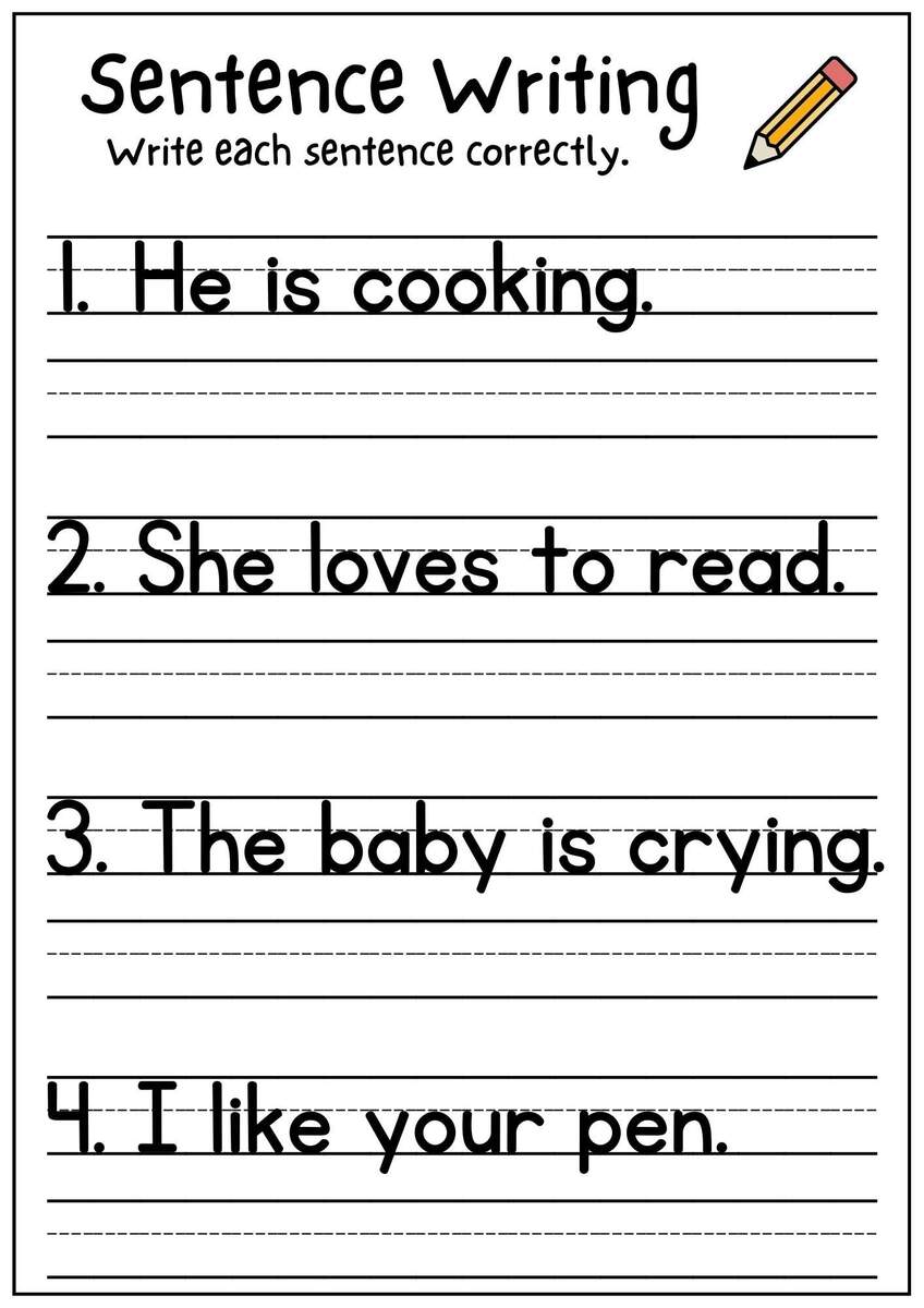 Complete The Sentence Worksheet For Kindergarten With Free PDF