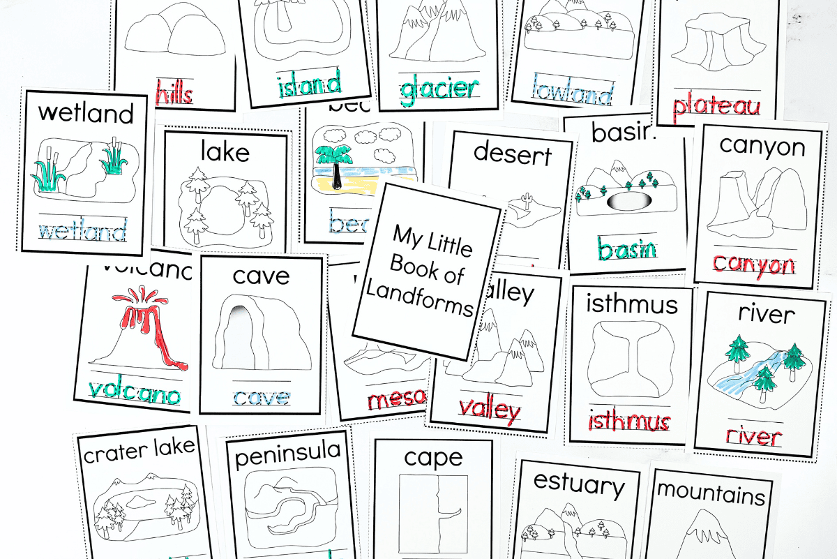 Free Landforms Worksheets For Kids Free Landforms Worksheets For Kids